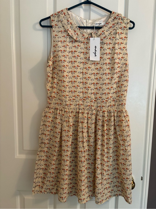 Maya Dresses & Skirts - Adorable Sleeveless Cat Print Dress sz S-M NWT